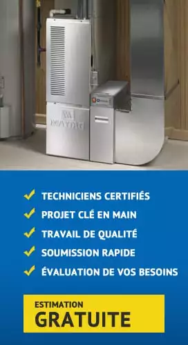Bannière avec mention Estimation gratuite en lien avec le service d'installation des Entreprises MPH