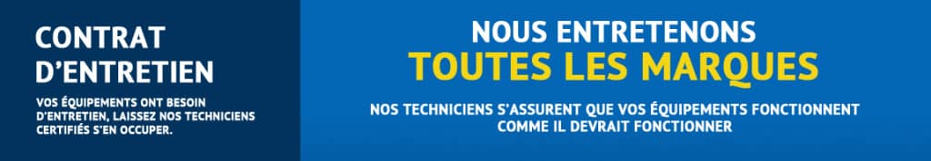 contrat entretien chauffage climatisation Bannière expliquant le contrat d'entretien offert par les Entreprises MPH