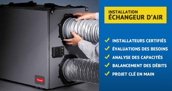 installation ÉCHANGEUR D'AIR