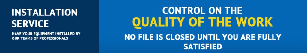 CONTROL QUALITY Banner highlighting Les Entreprises MPH's installation service and quality control.