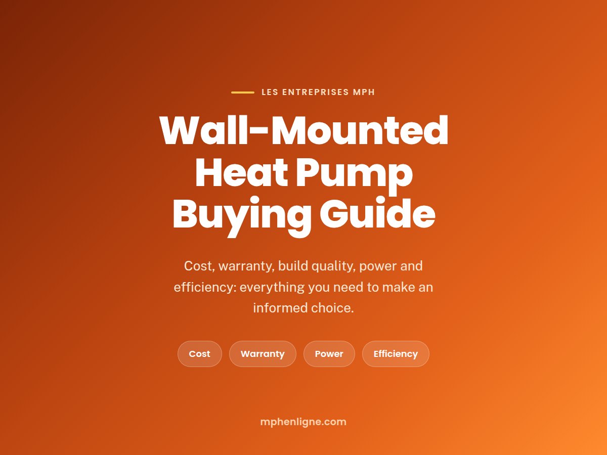 Wall-mounted heat pump buying guide â Les Entreprises MPH