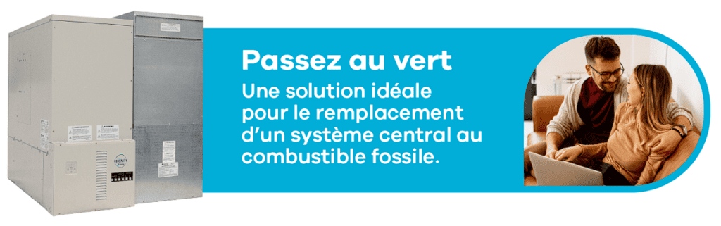 Visuel illustrant les avantages de passer au vert avec un accumulateur de chaleur