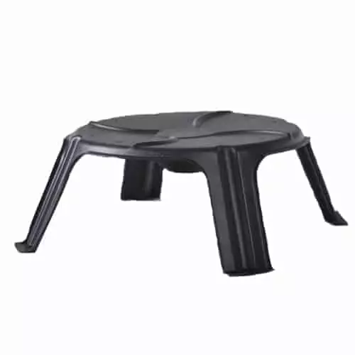 Toit de protection Snow Guard de thermopompe noir de 30x30x10 po à installer sur l'unité extérieure. 