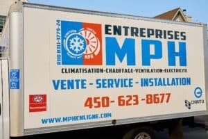 Camion de service des Entreprises MPH.