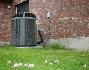 Outdoor unit of a central heat pump