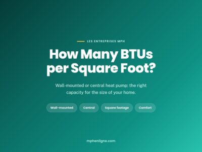 How many BTUs per square foot for a heat pump — Les Entreprises MPH