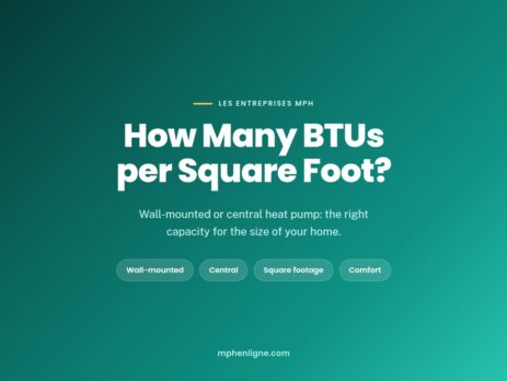 How many BTUs per square foot for a heat pump — Les Entreprises MPH