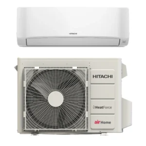 Thermopompe murale Hitachi airHome : unité murale et unité extérieure