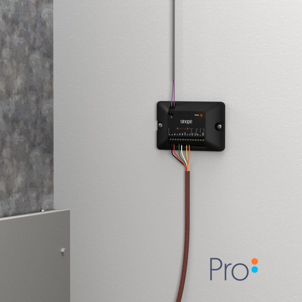 Module TB6500 installé près de l’appareil de chauffage